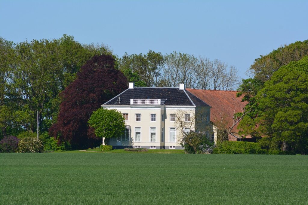 villa, holland, drieborg, landscape, old villa, white, villa, villa, villa, villa, villa